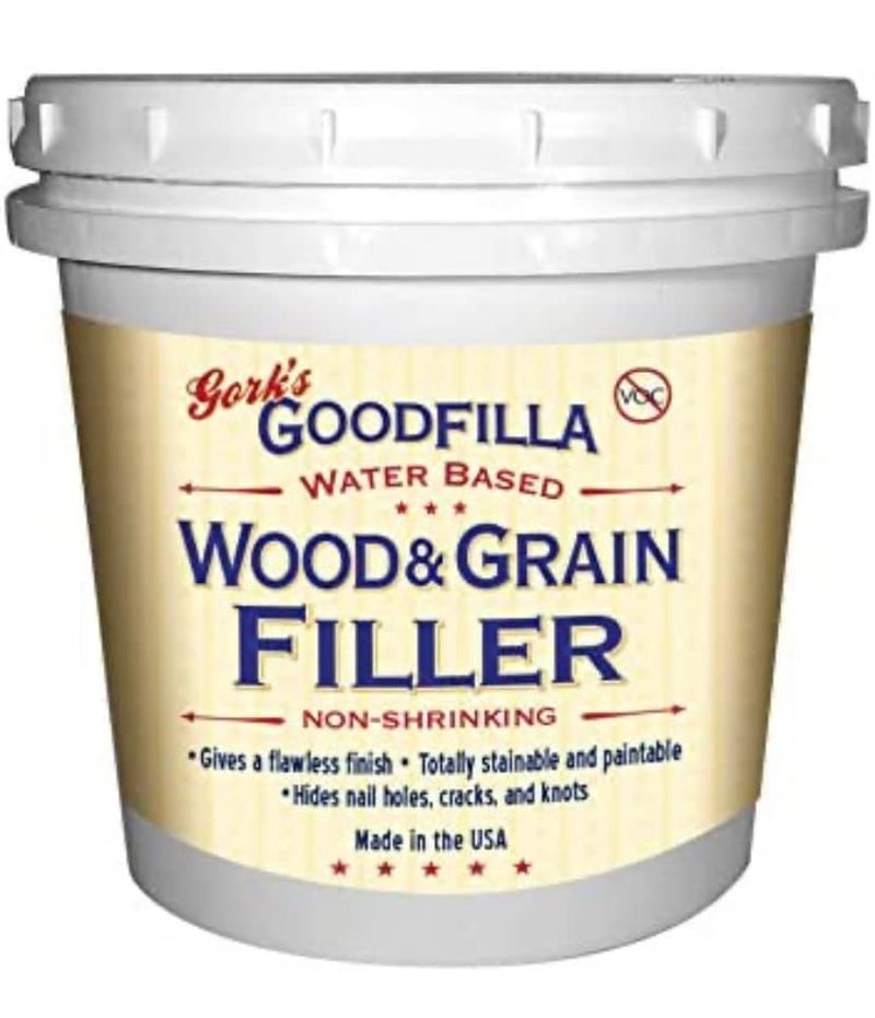 Goodfilla Rosewood, 1 Quart (3.5lbs), Wood and Grain Filler, Stainable, Tintable, Sandable, Sandable, Zero Waste, Non-Toxic, USA Made - Image 1